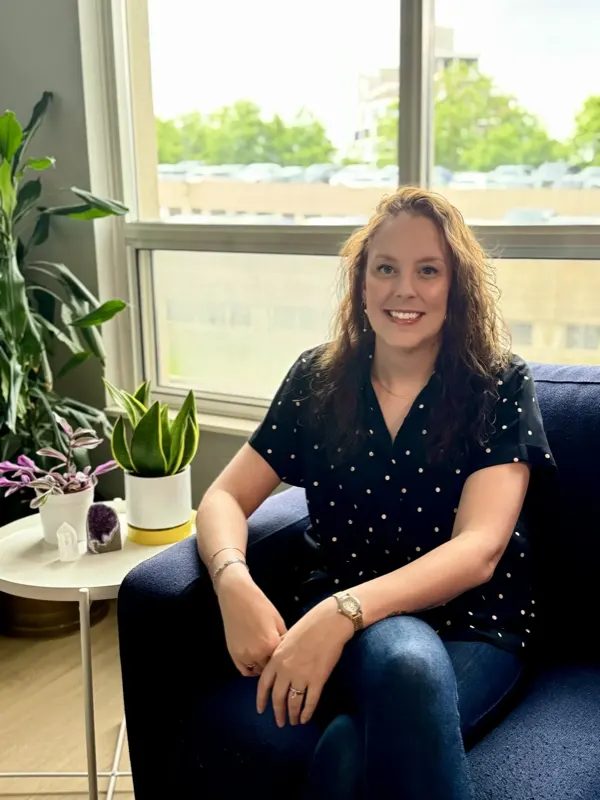Breana Rutledge, Registered Psychotherapist, in her therapy office